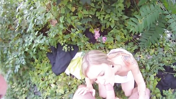 Молодая девушка сосет член и трахается за деньги