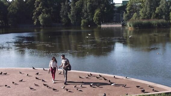 Секс русской девушки с красивым бородатым парнем